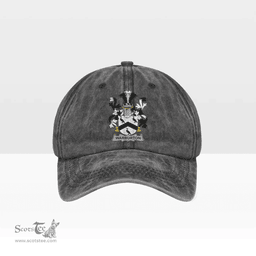 Irish Warburton Coat of Arms Family Crest Ireland Denim Cap