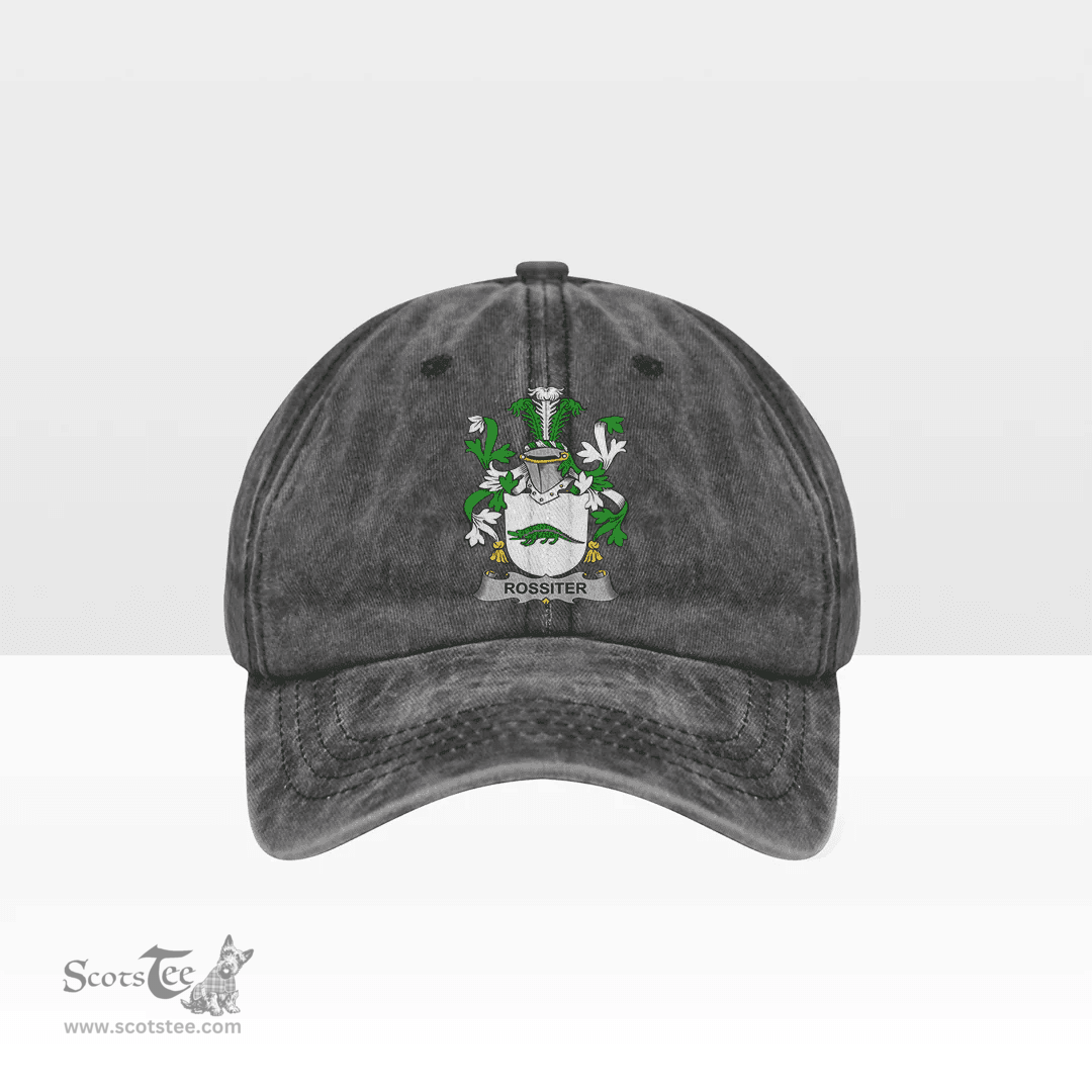 Irish Rossiter Coat of Arms Family Crest Ireland Denim Cap