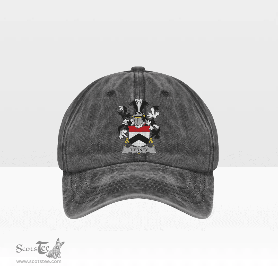 Irish Tierney Coat of Arms Family Crest Ireland Denim Cap