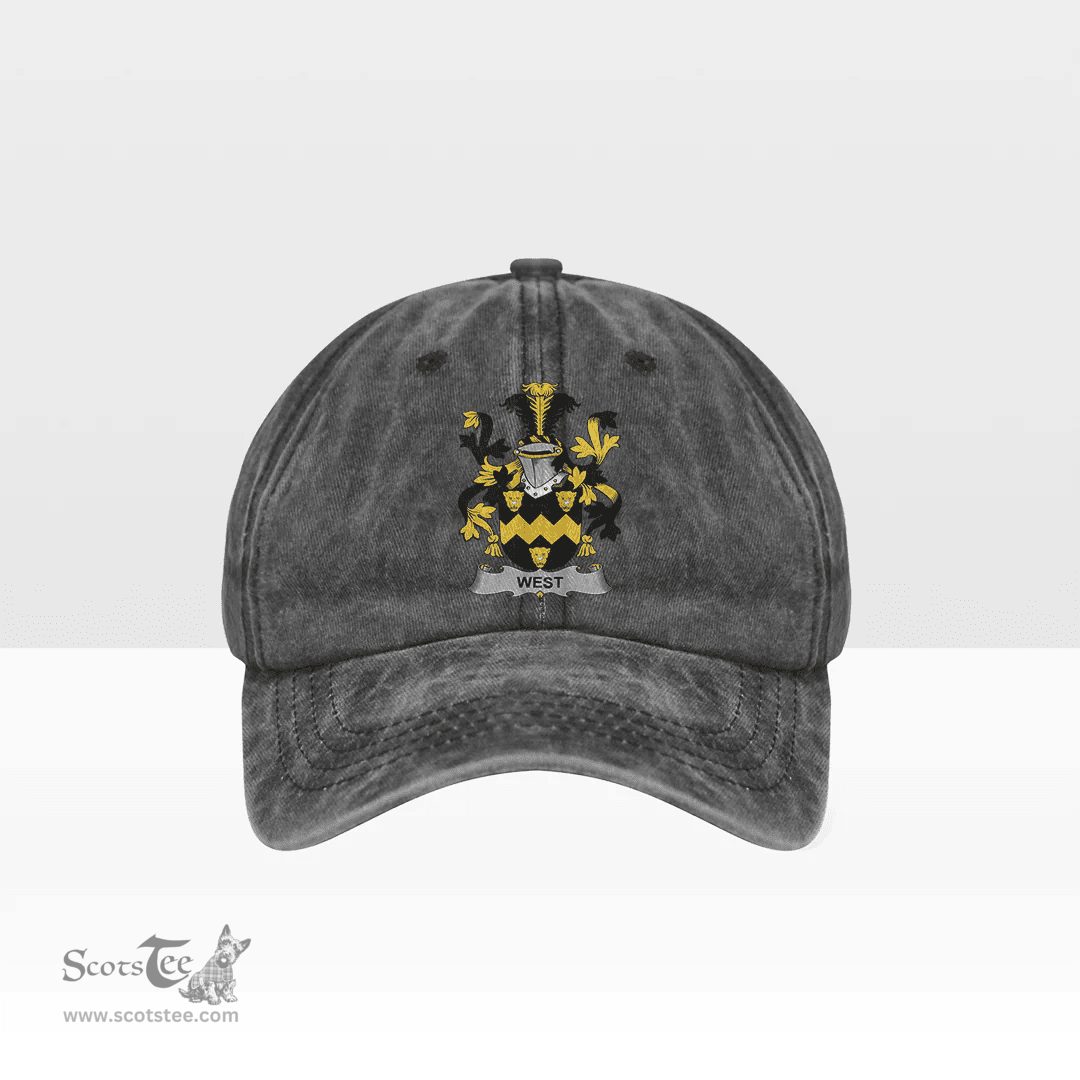 Irish West Coat of Arms Family Crest Ireland Denim Cap