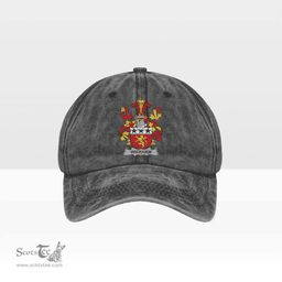 Irish Wickham Coat of Arms Family Crest Ireland Denim Cap