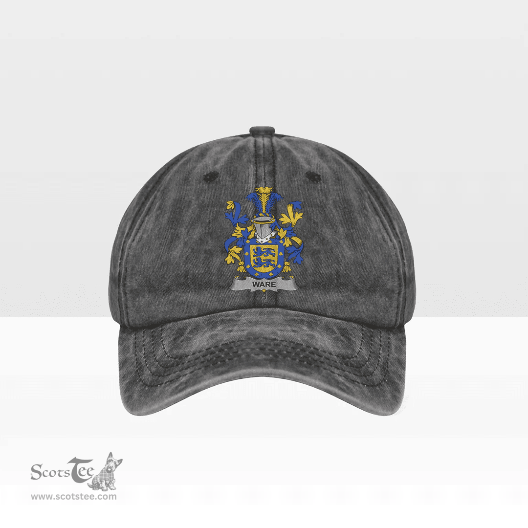 Irish Ware Coat of Arms Family Crest Ireland Denim Cap