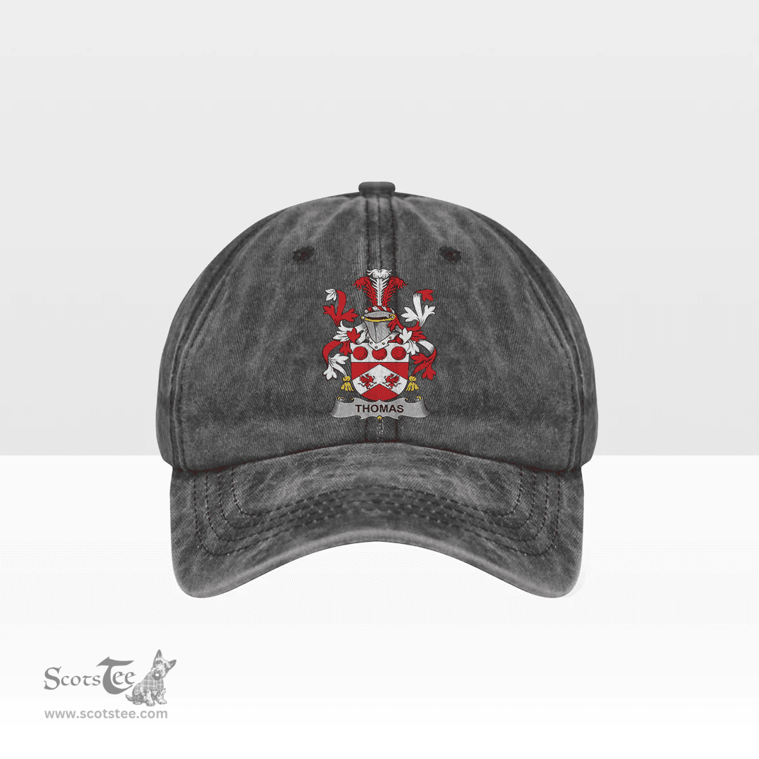 Irish Thomas Coat of Arms Family Crest Ireland Denim Cap
