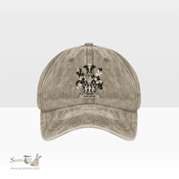 Irish Salmon Coat of Arms Family Crest Ireland Denim Cap