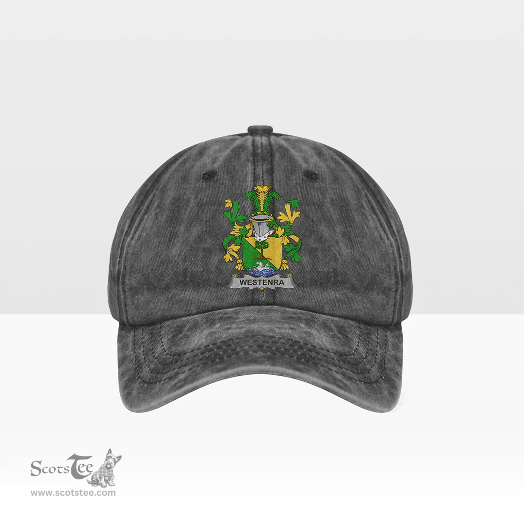 Irish Westenra Coat of Arms Family Crest Ireland Denim Cap