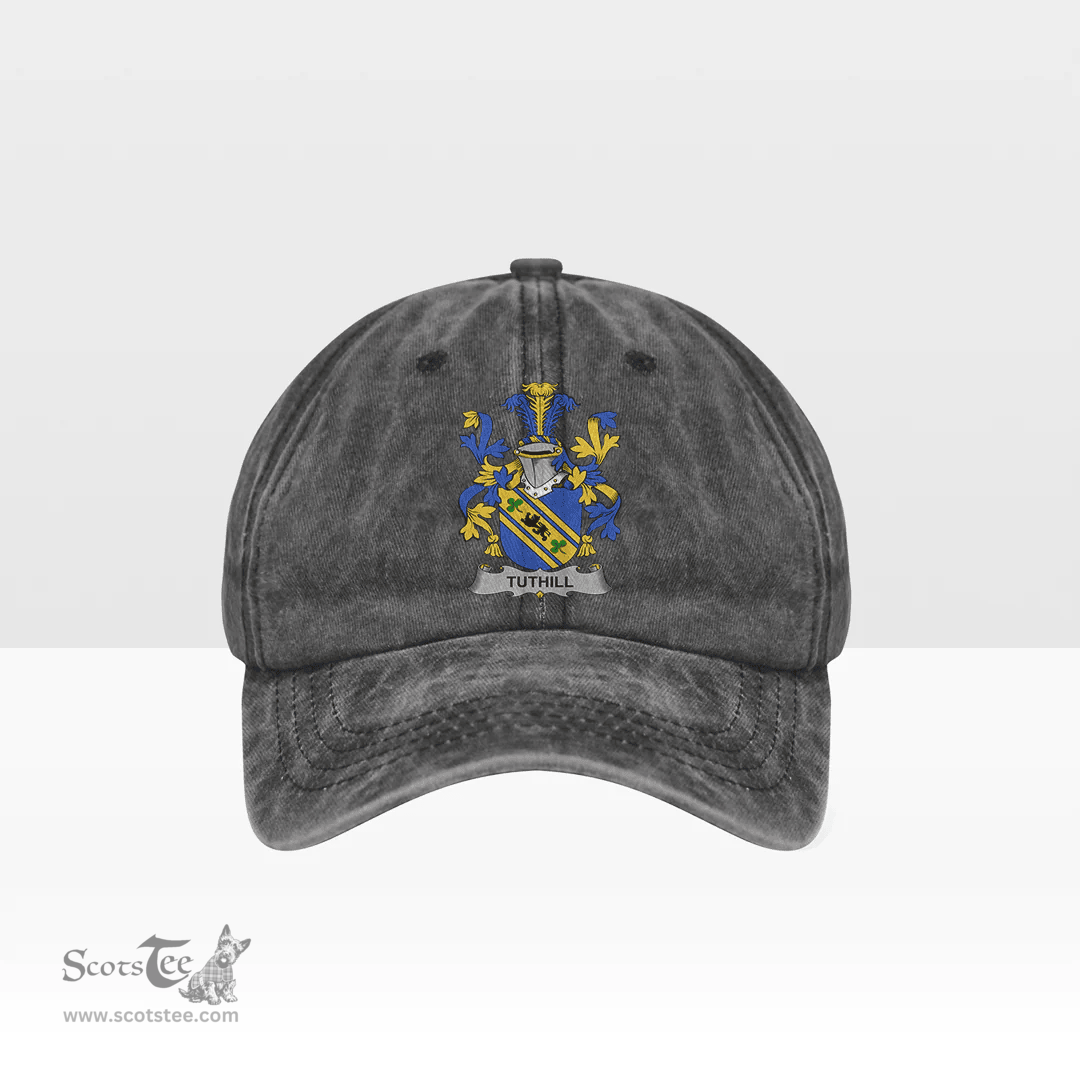 Irish Tuthill Coat of Arms Family Crest Ireland Denim Cap