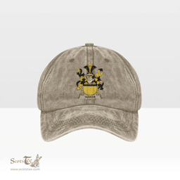 Irish Tanner Coat of Arms Family Crest Ireland Denim Cap