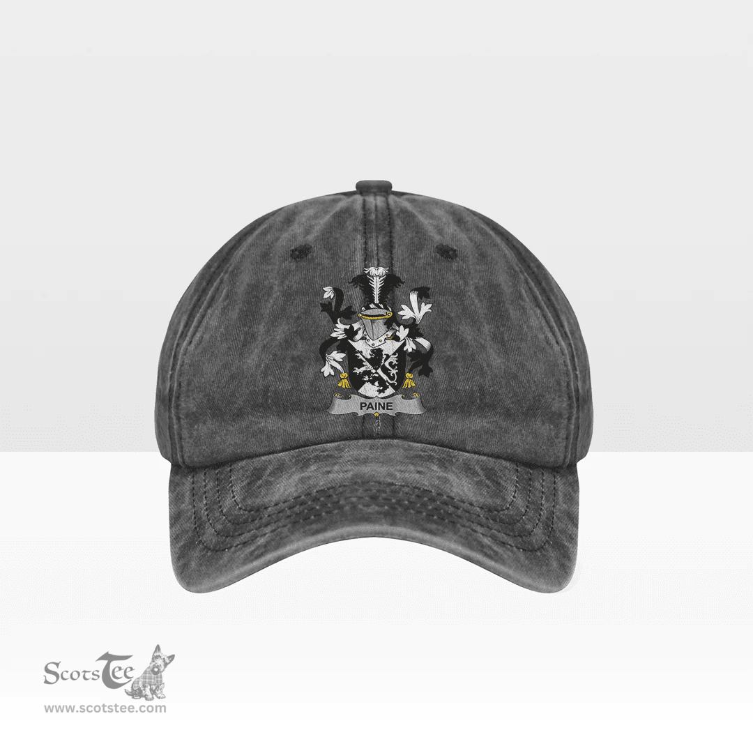 Irish Paine Coat of Arms Family Crest Ireland Denim Cap