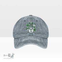 Irish Sharkey or O Sharkey Coat of Arms Family Crest Ireland Denim Cap