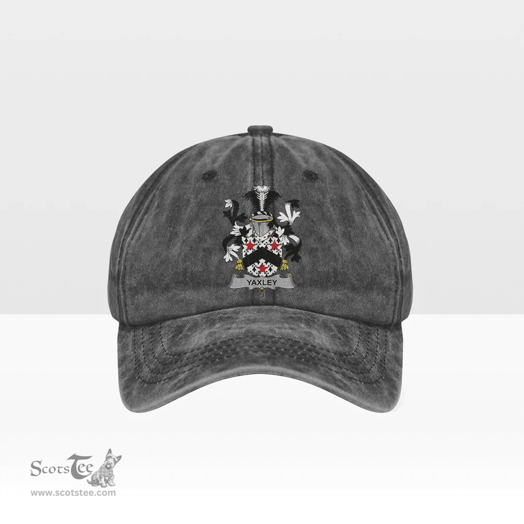 Irish Yaxley Coat of Arms Family Crest Ireland Denim Cap