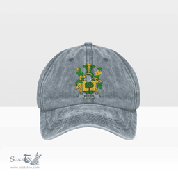 Irish Woods Coat of Arms Family Crest Ireland Denim Cap
