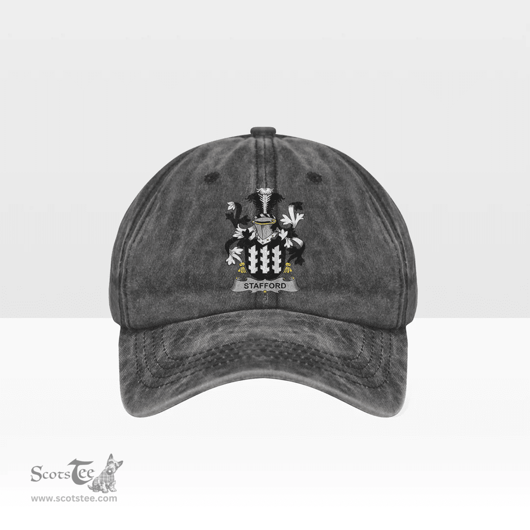 Irish Stafford Coat of Arms Family Crest Ireland Denim Cap