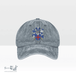 Irish Pendleton Coat of Arms Family Crest Ireland Denim Cap