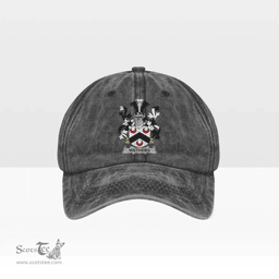 Irish Wethers Coat of Arms Family Crest Ireland Denim Cap