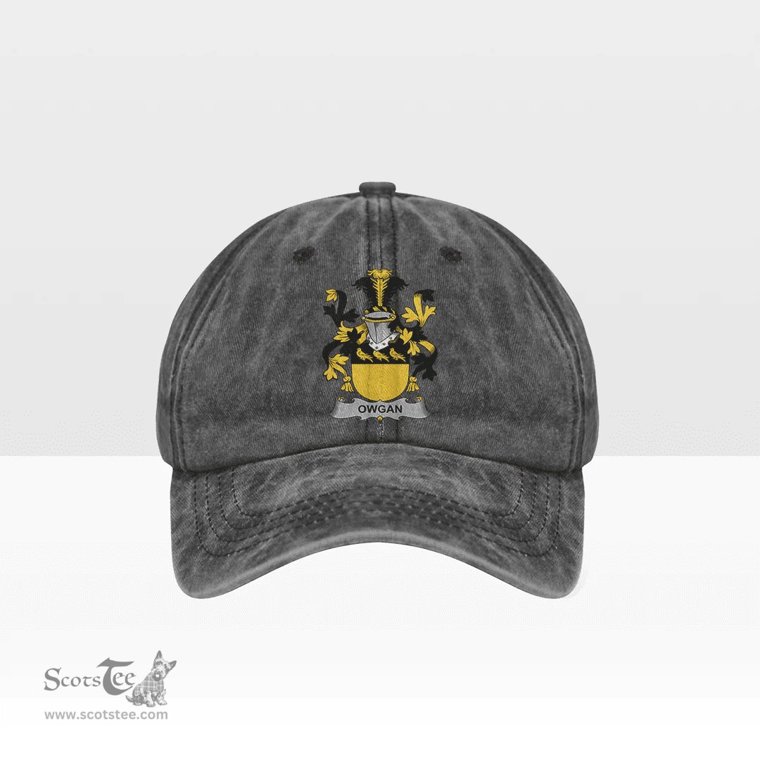 Irish Owgan Coat of Arms Family Crest Ireland Denim Cap