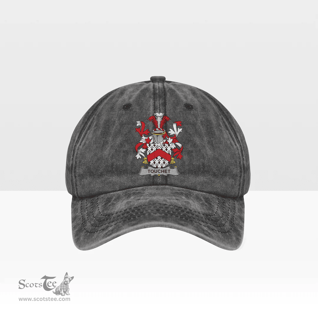 Irish Touchet Coat of Arms Family Crest Ireland Denim Cap