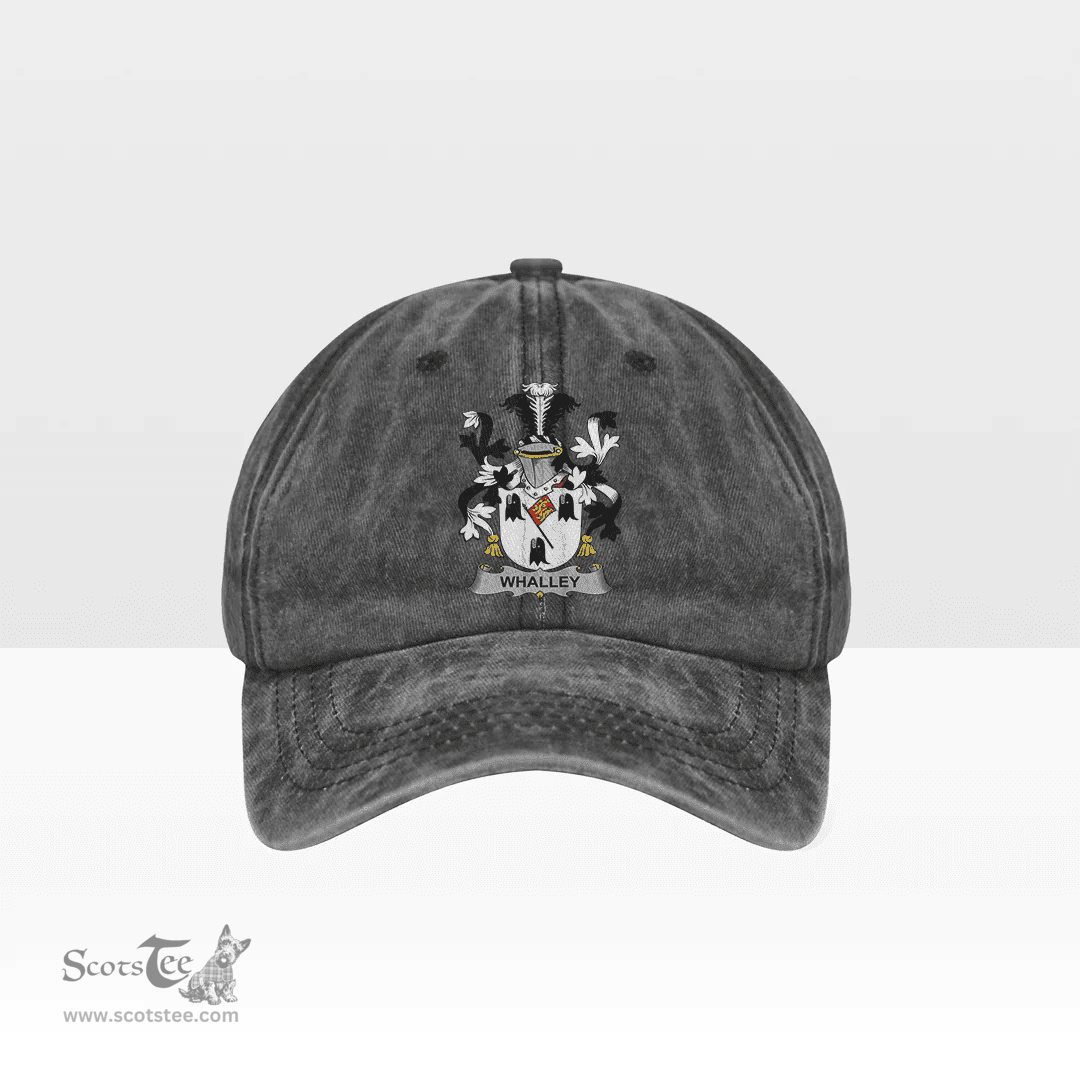 Irish Whalley Coat of Arms Family Crest Ireland Denim Cap