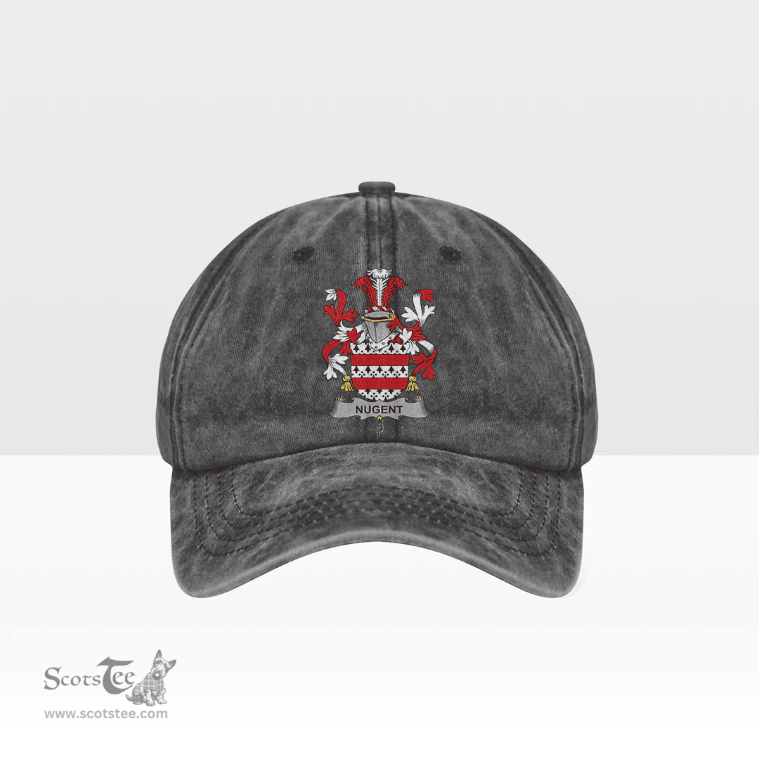 Irish Nugent Coat of Arms Family Crest Ireland Denim Cap