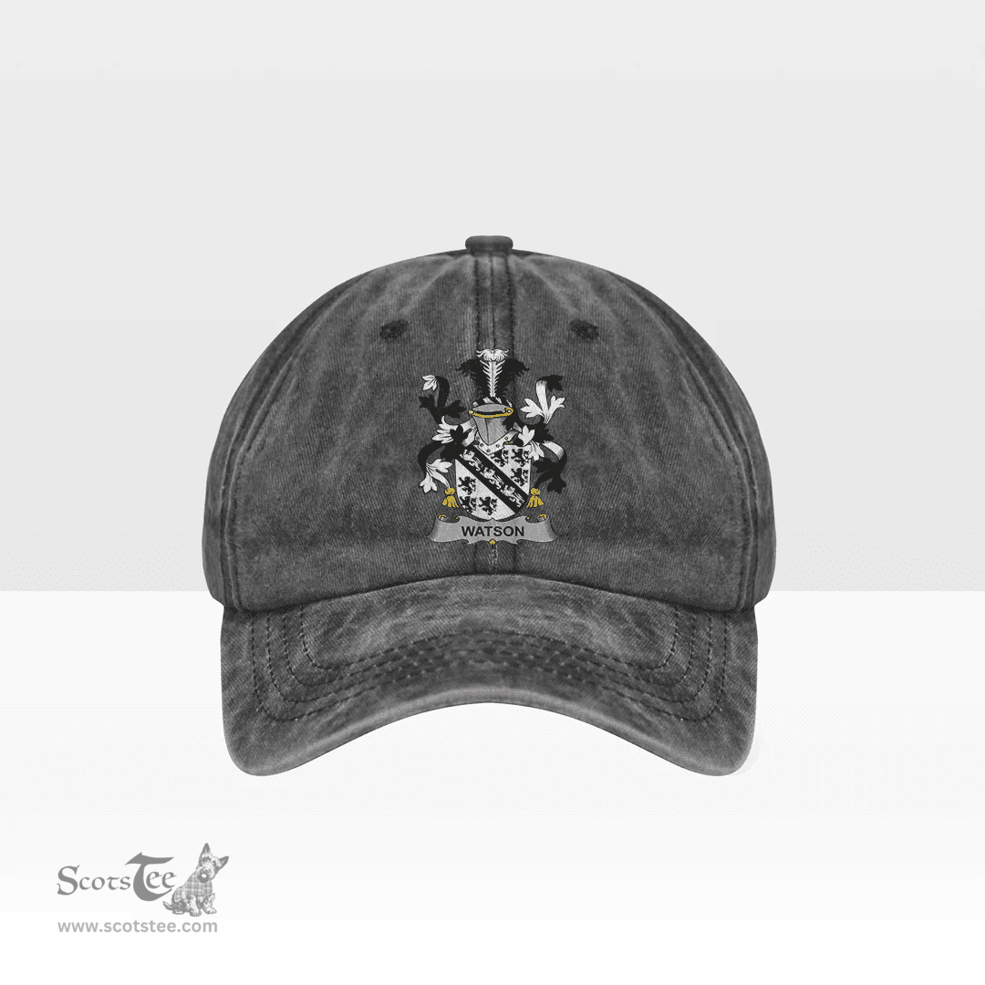 Irish Watson Coat of Arms Family Crest Ireland Denim Cap
