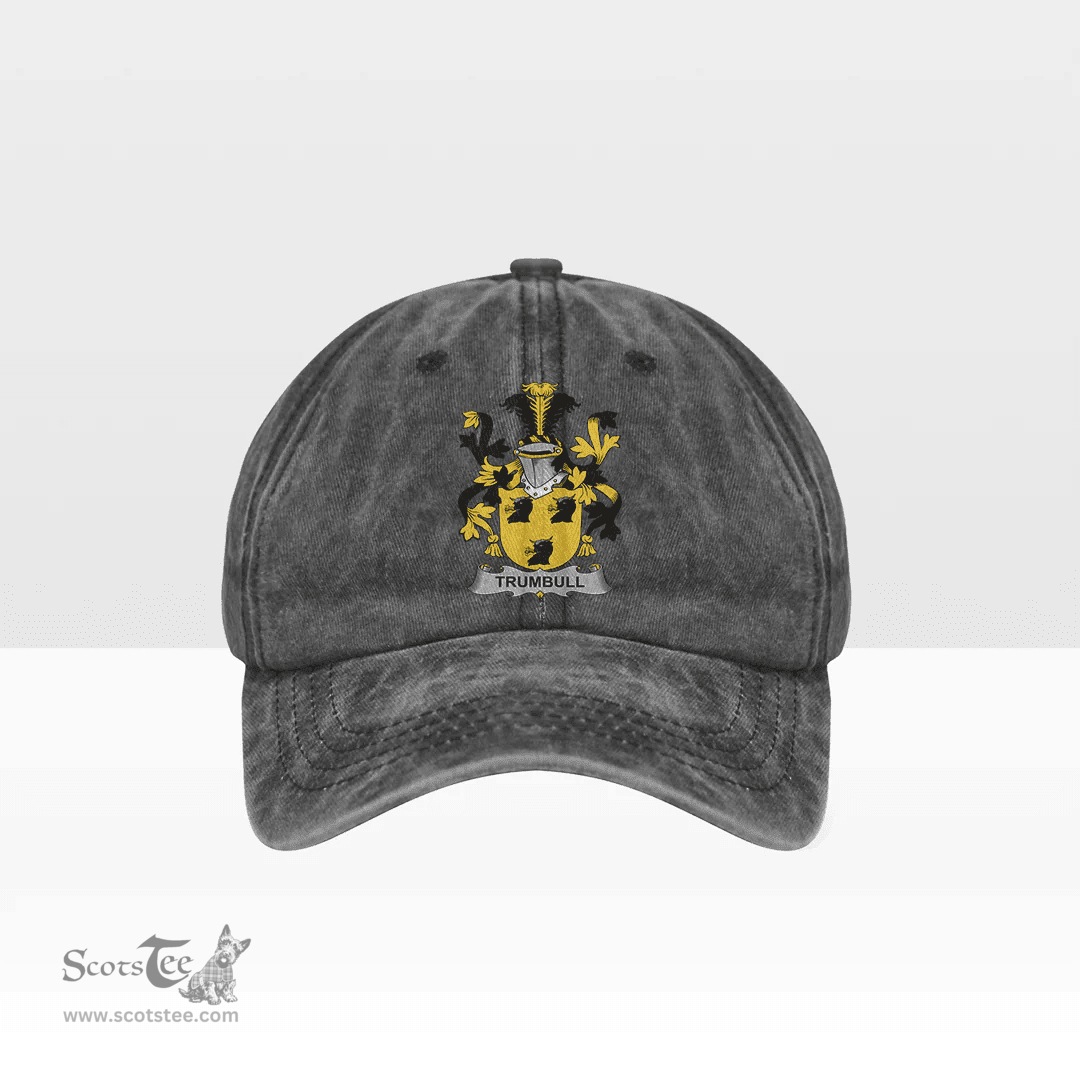 Irish Trumbull or Turnbull Coat of Arms Family Crest Ireland Denim Cap
