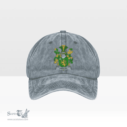Irish Paisley Coat of Arms Family Crest Ireland Denim Cap