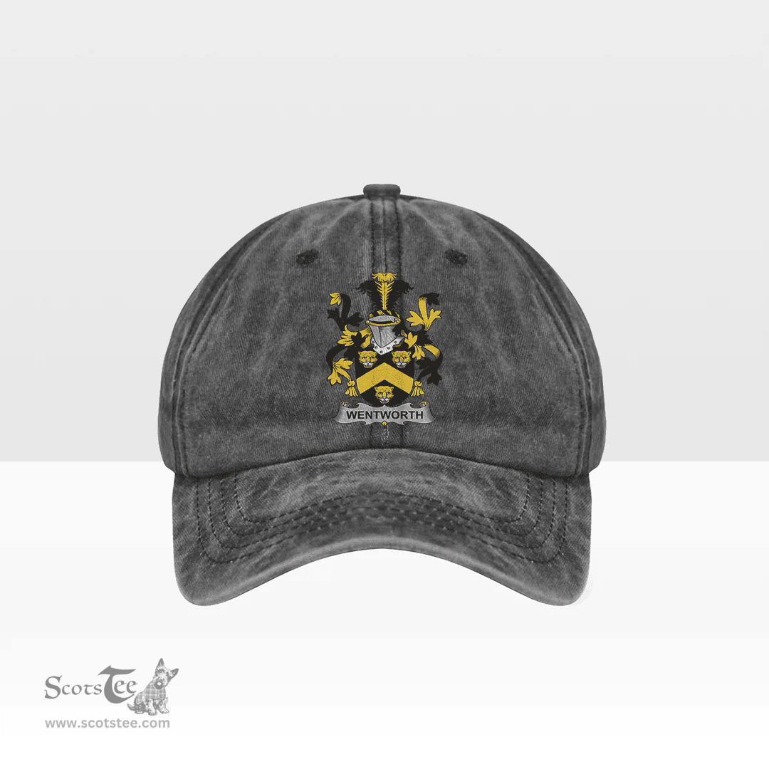 Irish Wentworth Coat of Arms Family Crest Ireland Denim Cap