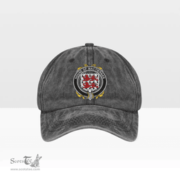 Irish House of MACTIERNAN Coat of Arms Family Crest Ireland Denim Cap