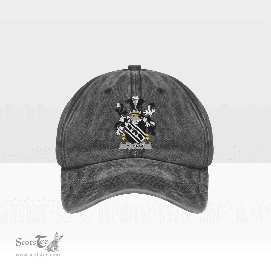 Irish Younge Coat of Arms Family Crest Ireland Denim Cap
