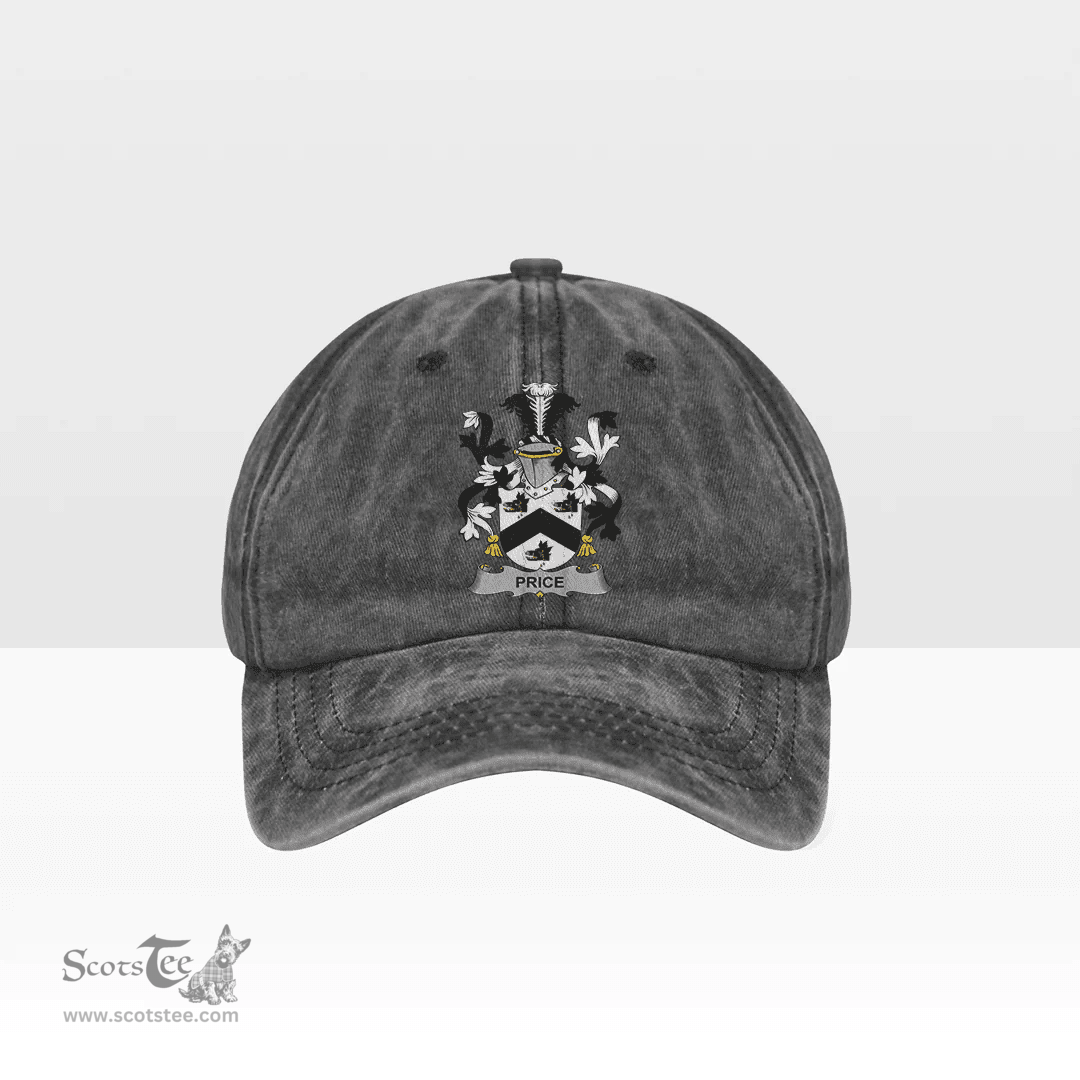 Irish Price Coat of Arms Family Crest Ireland Denim Cap