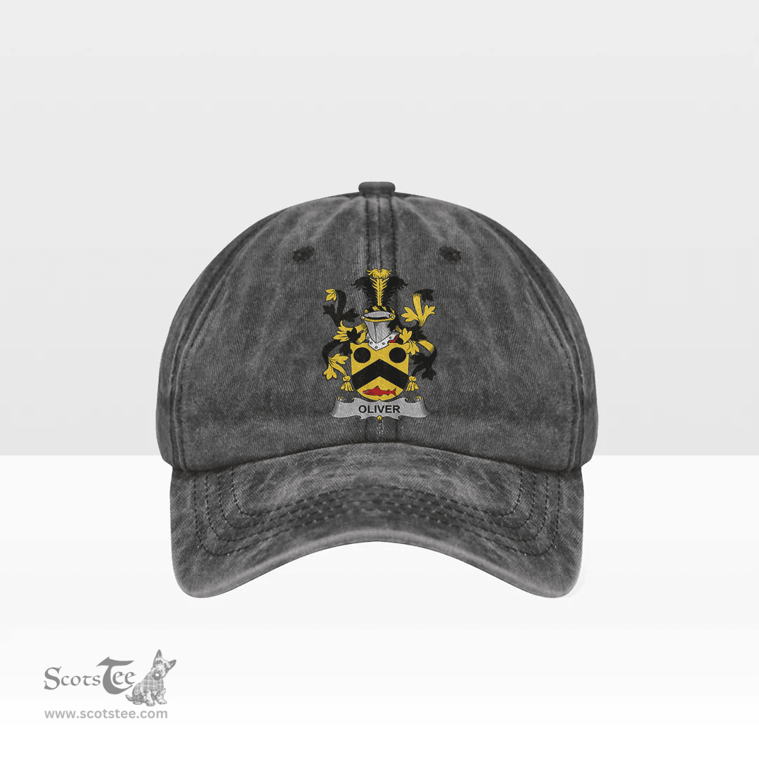 Irish Oliver Coat of Arms Family Crest Ireland Denim Cap
