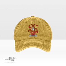 Irish Yarner Coat of Arms Family Crest Ireland Denim Cap