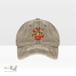 Irish Yarner Coat of Arms Family Crest Ireland Denim Cap