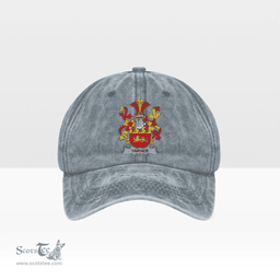 Irish Yarner Coat of Arms Family Crest Ireland Denim Cap