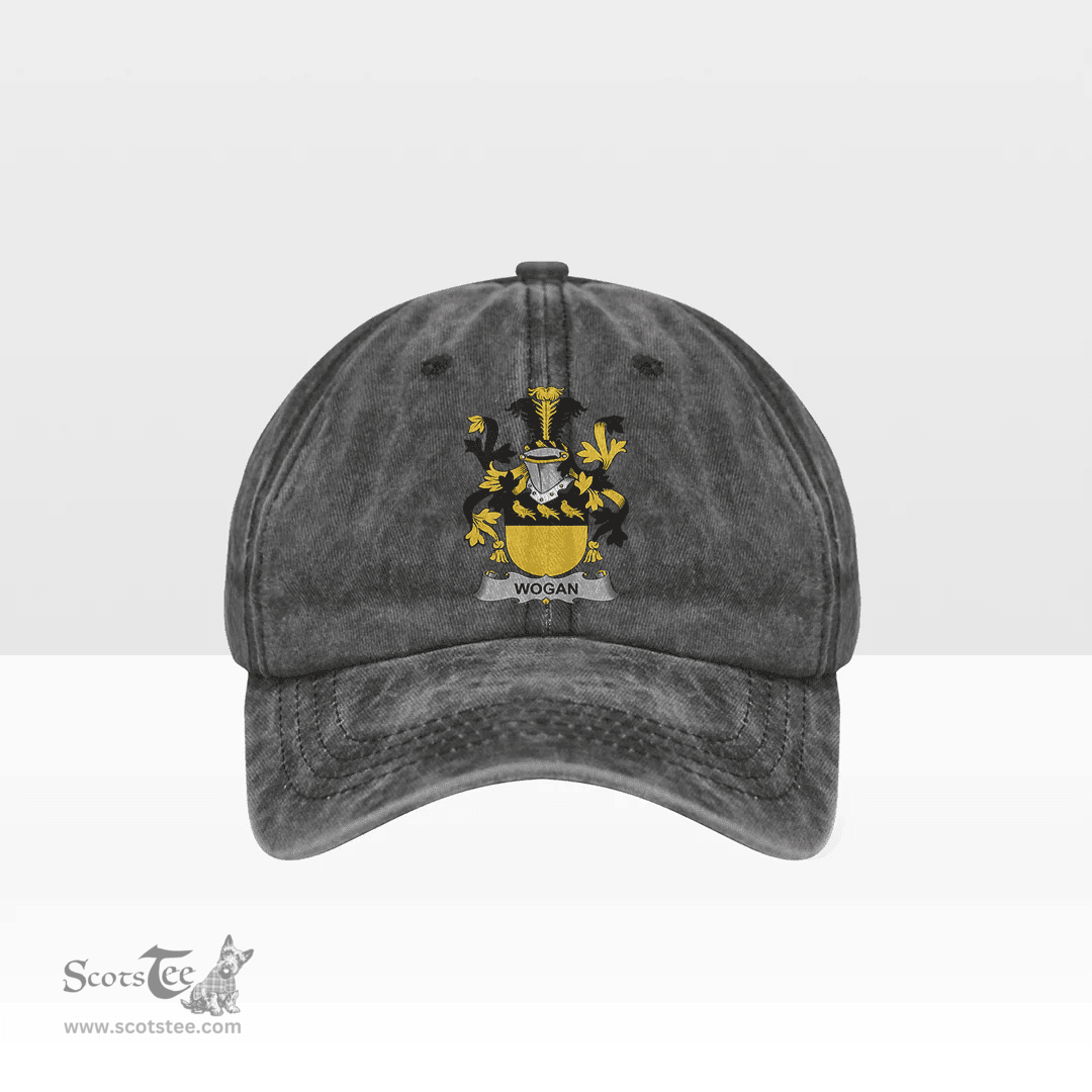 Irish Wogan Coat of Arms Family Crest Ireland Denim Cap