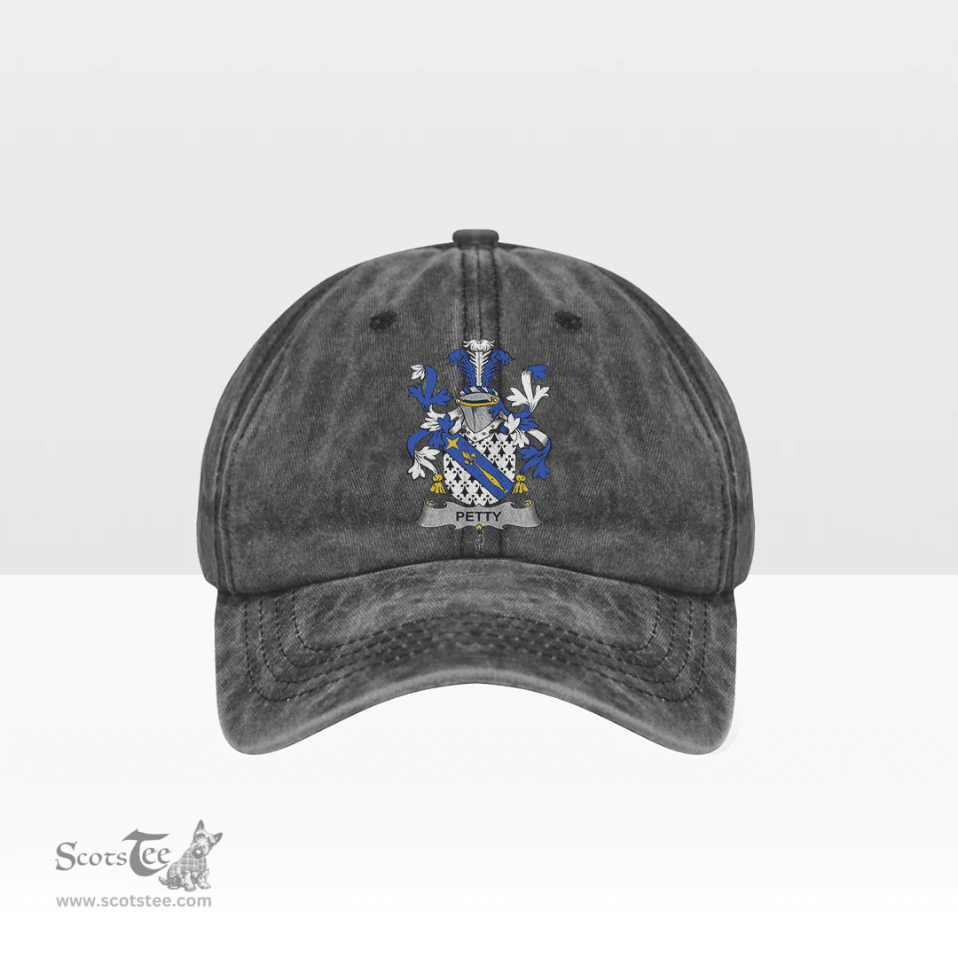 Irish Petty Coat of Arms Family Crest Ireland Denim Cap