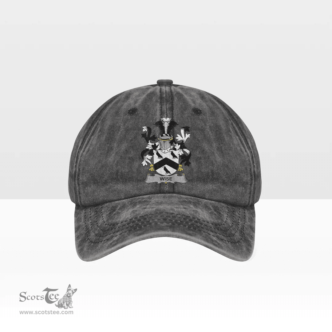 Irish Wise Coat of Arms Family Crest Ireland Denim Cap