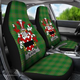 Irish Blacke Coat of Arms Family Crest Ireland Car Seat Cover Irish National Tartan Irish County Car Seat Cover