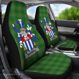 Irish Bagwell Coat of Arms Family Crest Ireland Car Seat Cover Irish National Tartan Irish County Car Seat Cover
