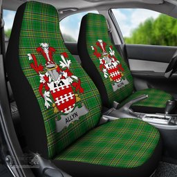 Irish Allyn Coat of Arms Family Crest Ireland Car Seat Cover Irish National Tartan Irish County Car Seat Cover