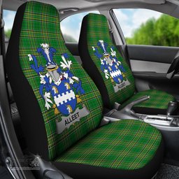 Irish Alleet Coat of Arms Family Crest Ireland Car Seat Cover Irish National Tartan Irish County Car Seat Cover