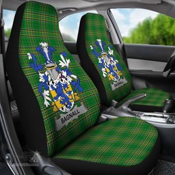 Irish Bagnall Coat of Arms Family Crest Ireland Car Seat Cover Irish National Tartan Irish County Car Seat Cover