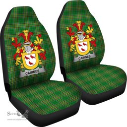 Irish Cairnes Coat of Arms Family Crest Ireland Car Seat Cover Irish National Tartan Irish County Car Seat Cover