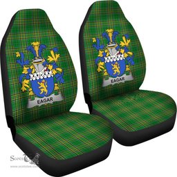 Irish Eagar Coat of Arms Family Crest Ireland Car Seat Cover Irish National Tartan Irish County Car Seat Cover
