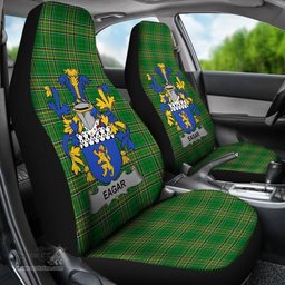 Irish Eagar Coat of Arms Family Crest Ireland Car Seat Cover Irish National Tartan Irish County Car Seat Cover