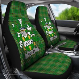 Irish Coffey or O'Coffey Coat of Arms Family Crest Ireland Car Seat Cover Irish National Tartan Irish County Car Seat Cover