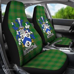 Irish Durrant Coat of Arms Family Crest Ireland Car Seat Cover Irish National Tartan Irish County Car Seat Cover