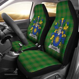 Irish Cleare Coat of Arms Family Crest Ireland Car Seat Cover Irish National Tartan Irish County Car Seat Cover
