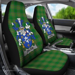 Irish Dalton Coat of Arms Family Crest Ireland Car Seat Cover Irish National Tartan Irish County Car Seat Cover