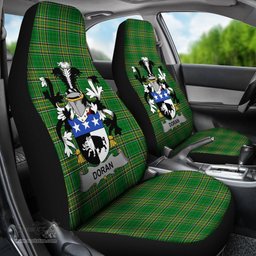 Irish Doran or O'Doran Coat of Arms Family Crest Ireland Car Seat Cover Irish National Tartan Irish County Car Seat Cover