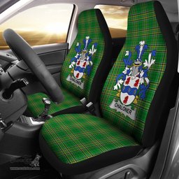 Irish Chaloner Coat of Arms Family Crest Ireland Car Seat Cover Irish National Tartan Irish County Car Seat Cover